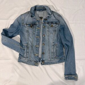 Myriad jean jacket. Hits right at waist.